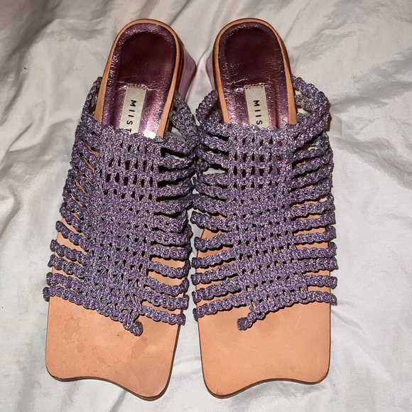 Miista purple Heels sz 9 - Picture 2 of 4